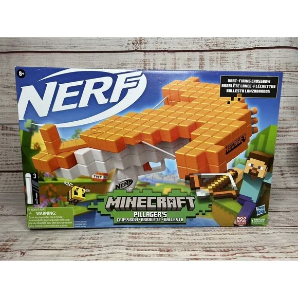 Nerf Toys Brand New Nerf Minecraft Pillagers Crossbow Elite